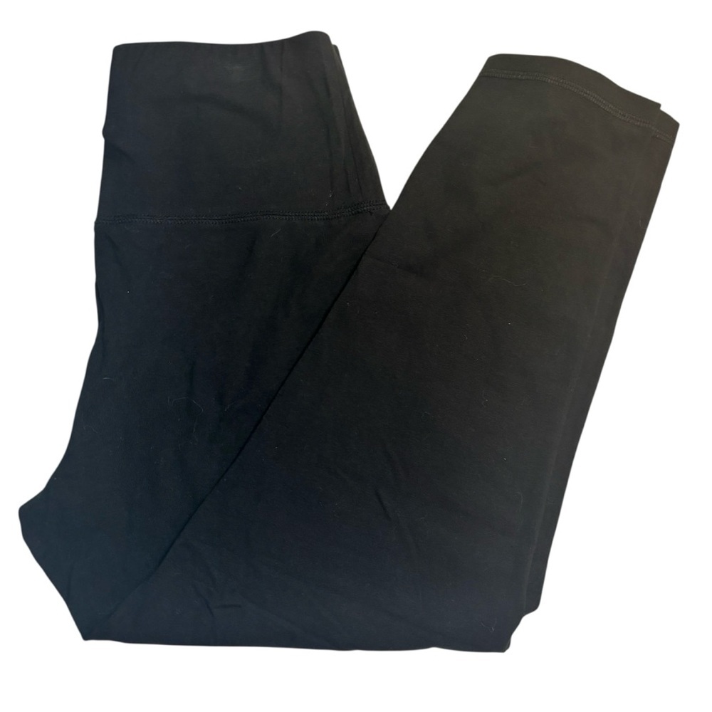 NWT New York & Company Leggings Med Capri Black Cotton Spandex Stretch Athletic